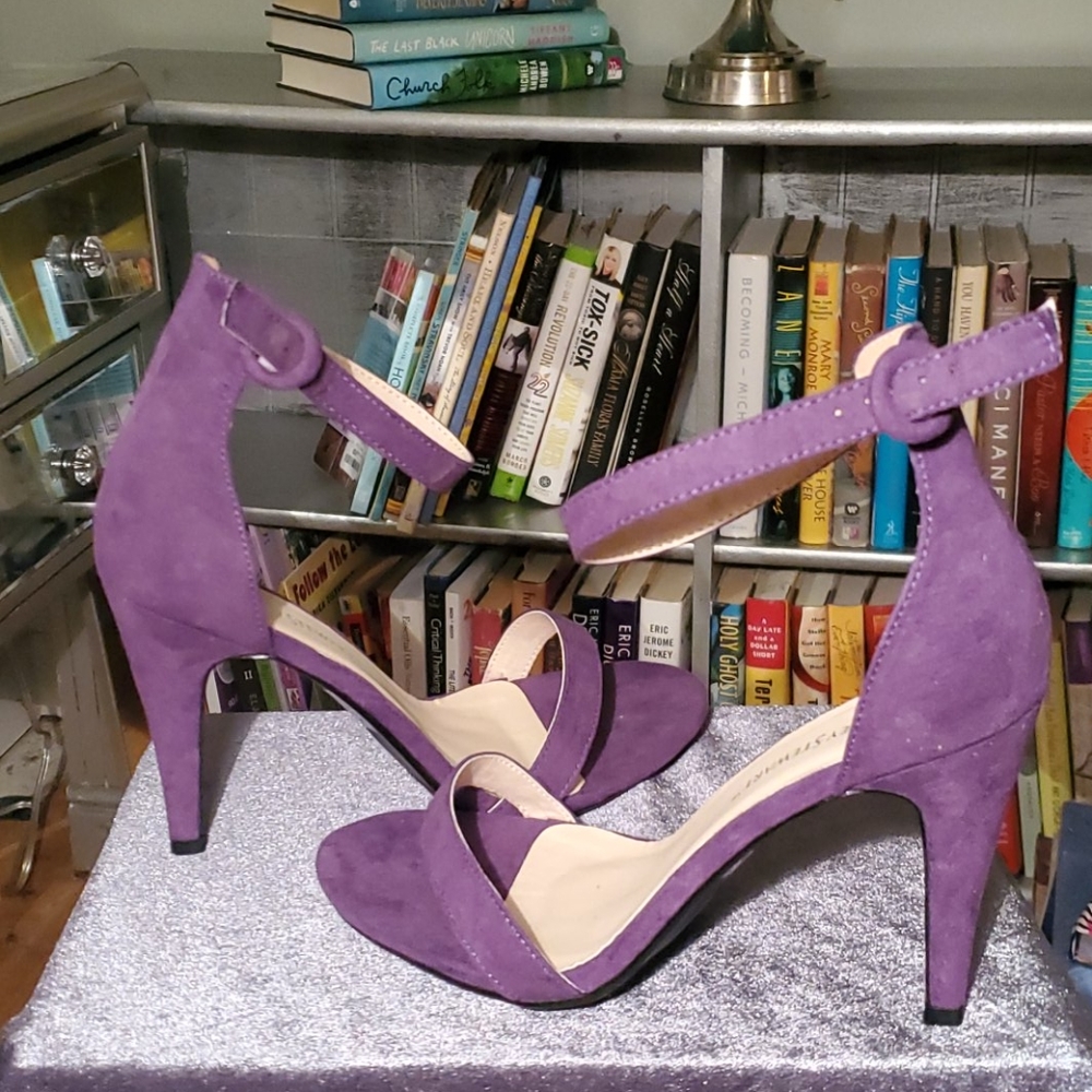 Ashley Stewart Faux Suede Heels